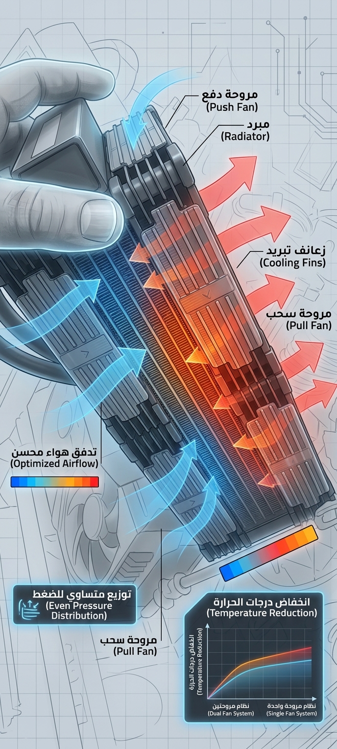 Push/Pull cooling diagram
